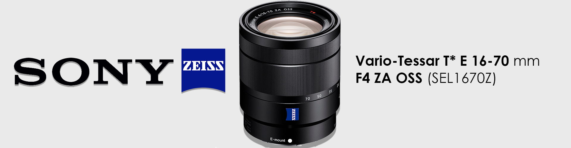 Sony Zeiss Vario-Tessar® T* E 16-70 mm F4 ZA OSS