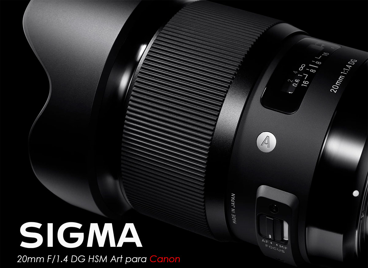 Sigma 20mm F1.4 ART DG HSM para Canon