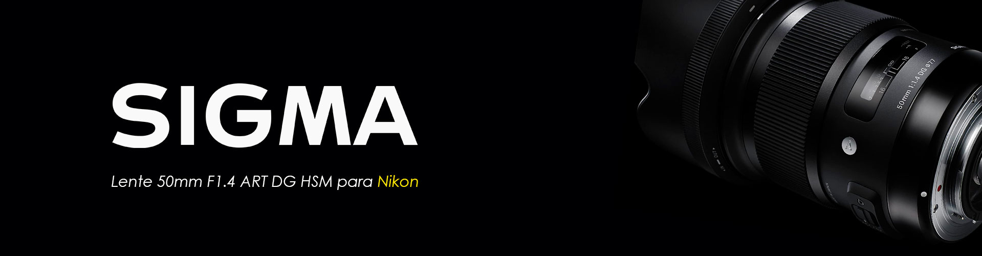 Banner sigma 50mm f1.4 art para nikon