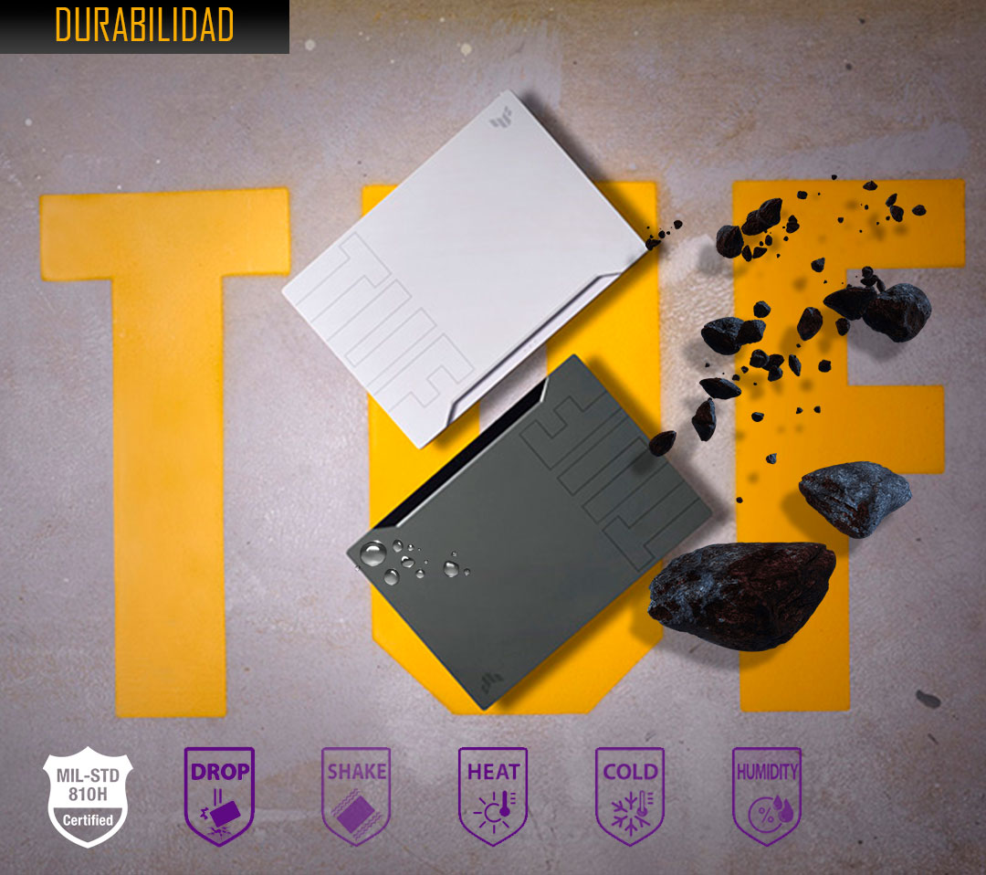 TUF DASH certificación MIL-STD 810H