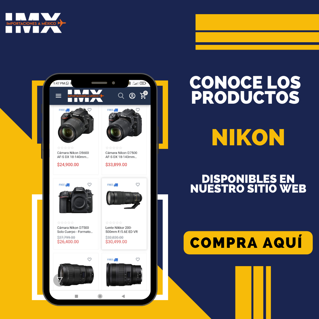 compra aquí lentes y cámaras nikon