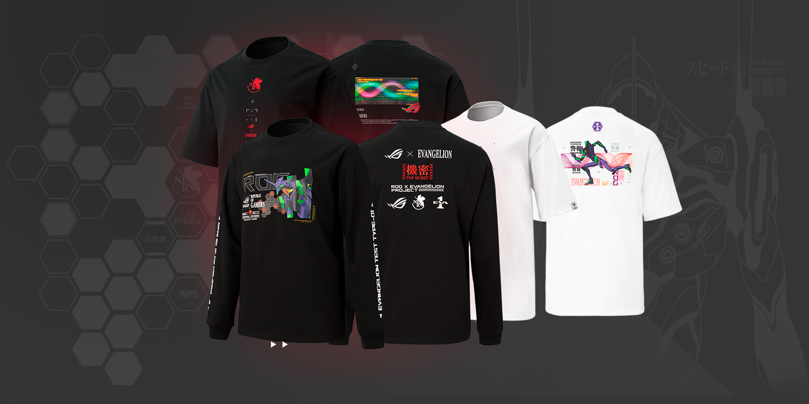 Camisetas y Sudaderas ROG x EVANGELION