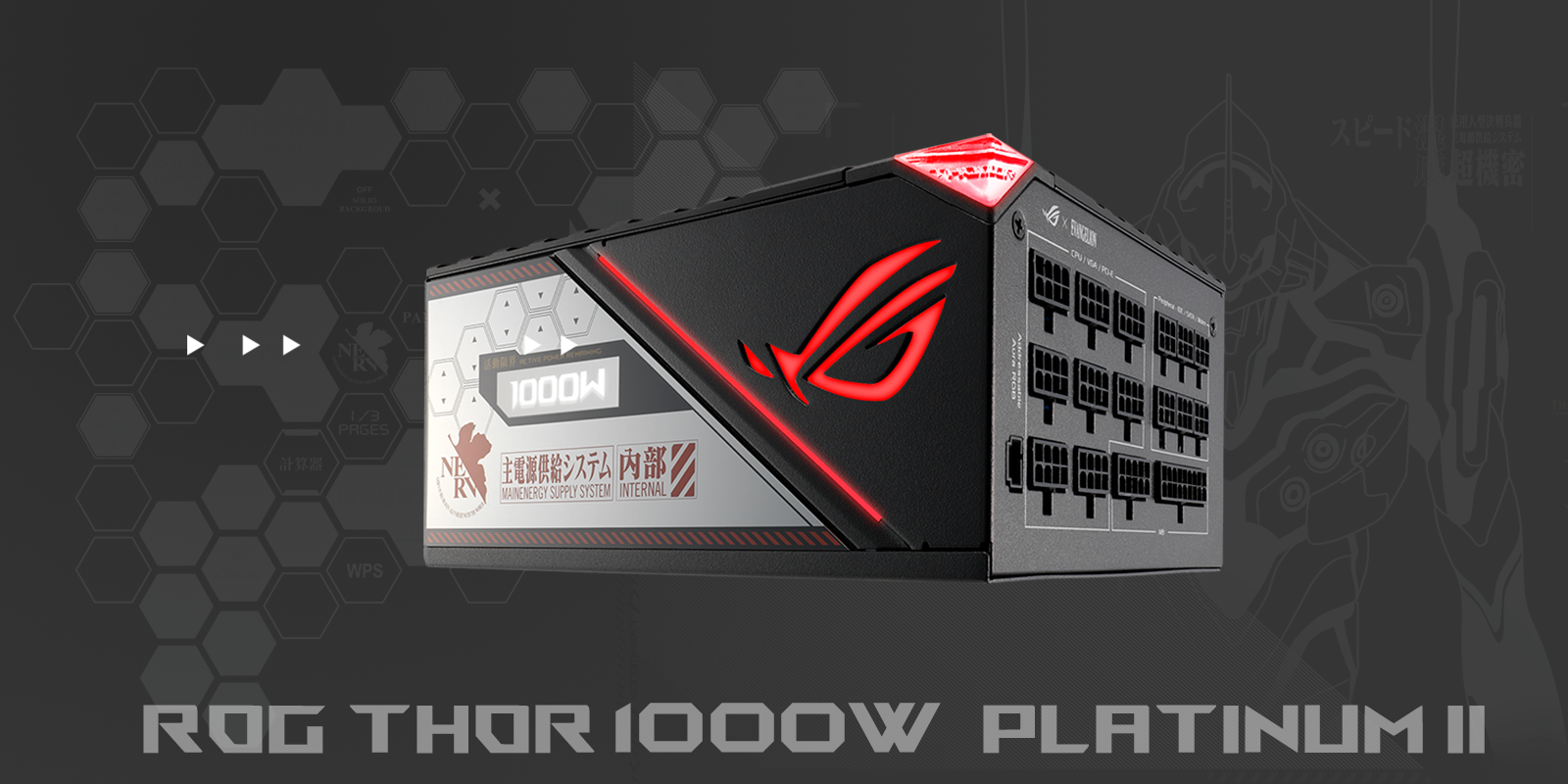 Fuente de Poder ROG Thor 1000W Platinum II EVA Edition