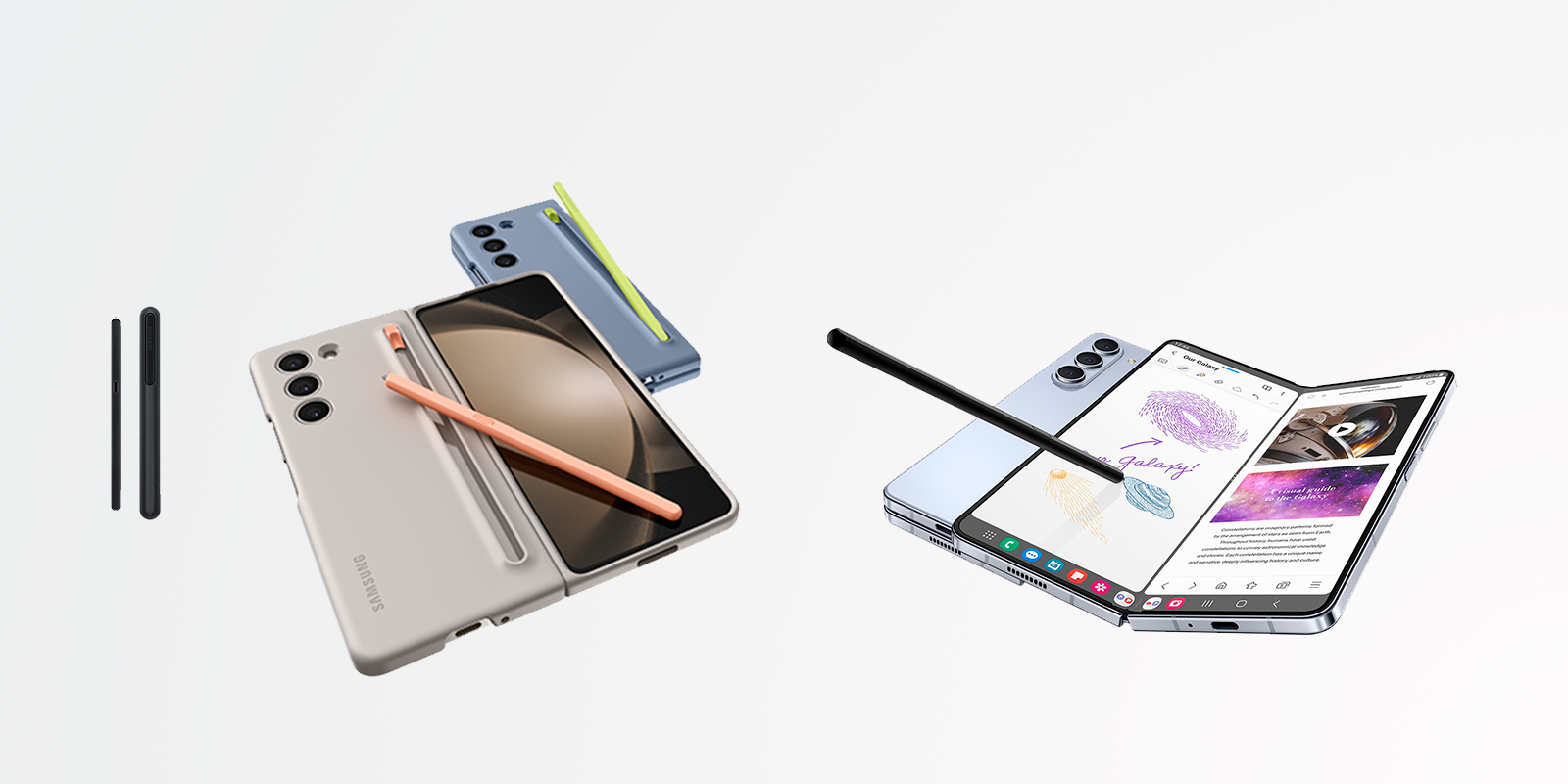 Z Fold5 S pen y funda oficial