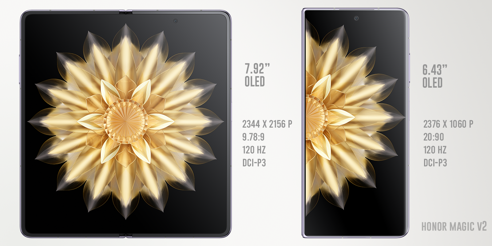 Honor magic v2 pantalla
