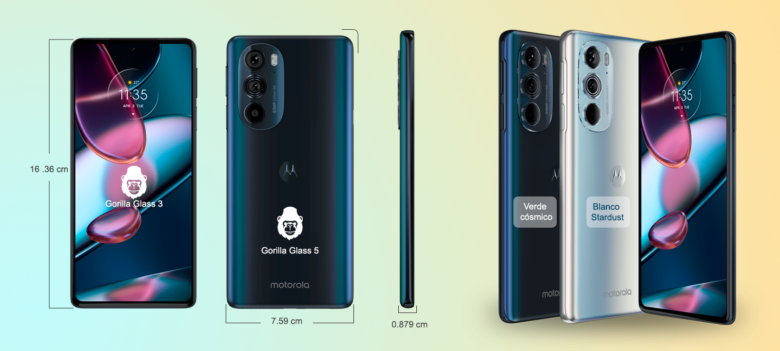 Diseño Motorola edge 30 pro