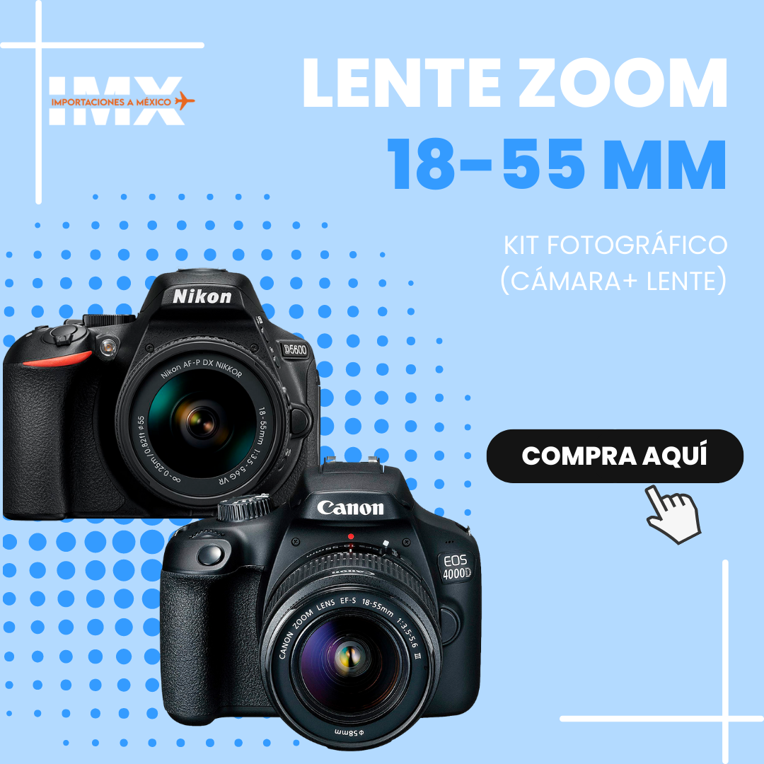 Compra aquí Lente zoom 18-55mm