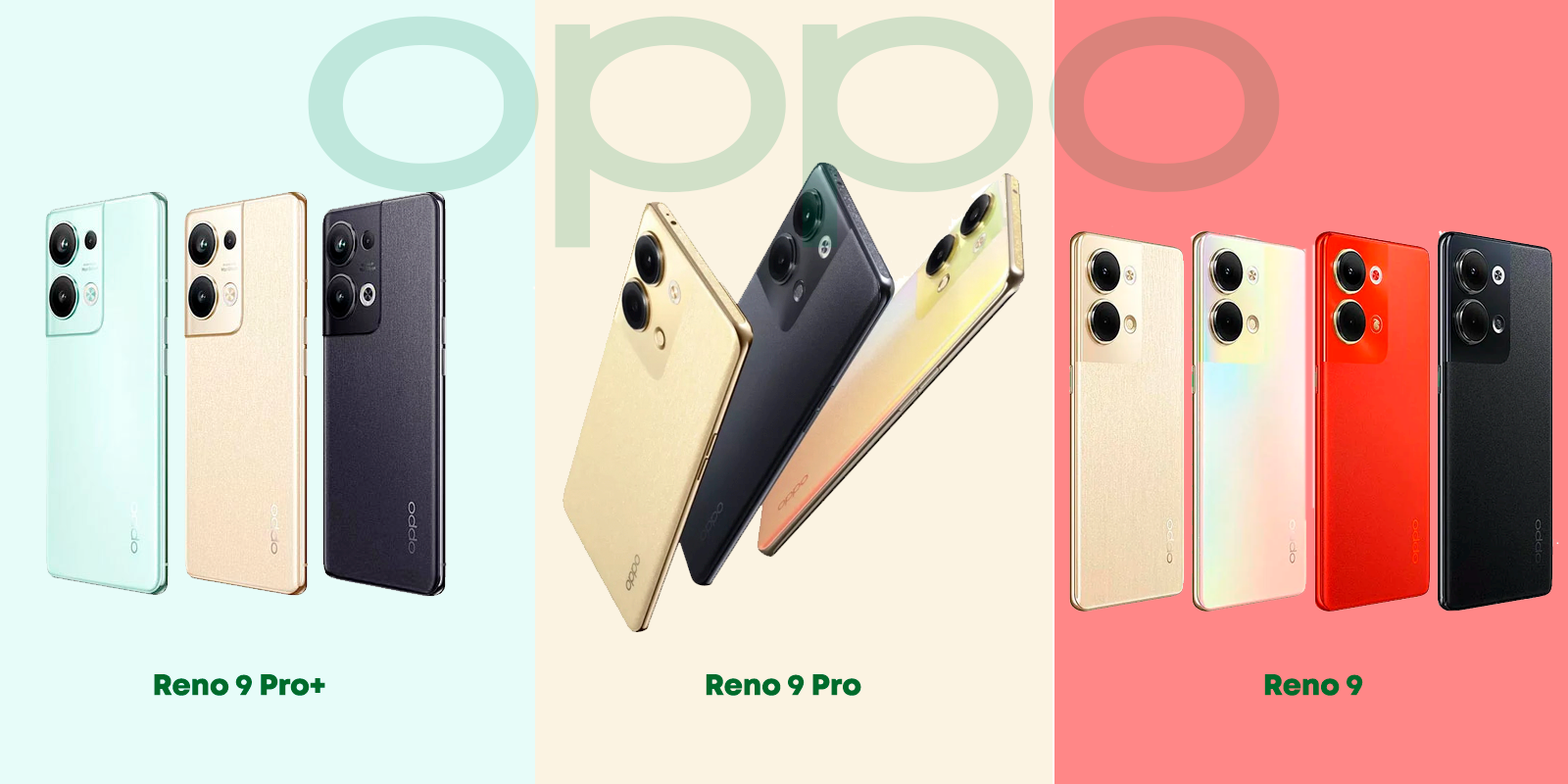 Oppo reno 9 colores