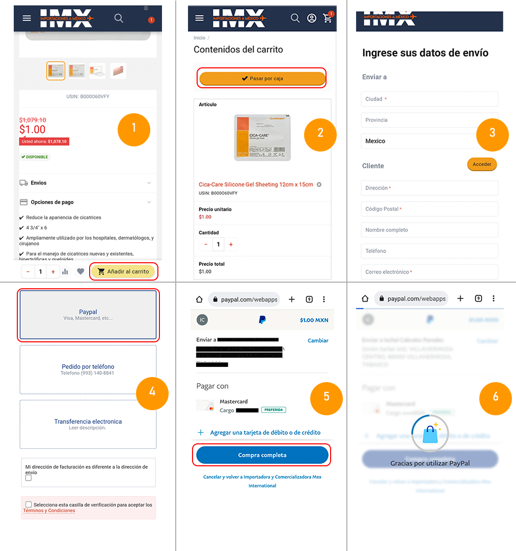 Cómo pagar con paypal Importaciones a México