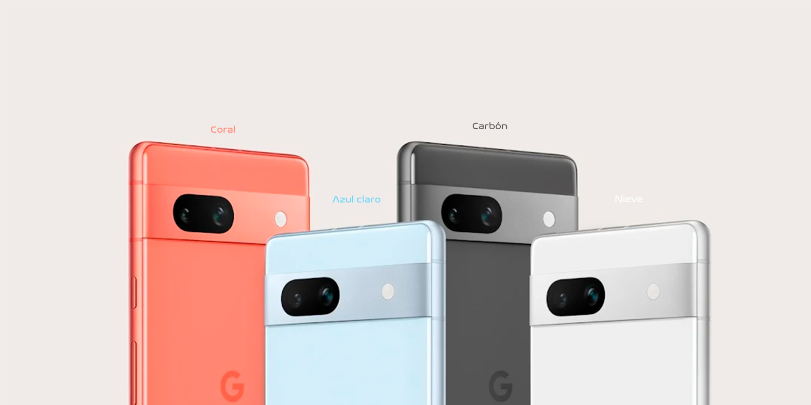 Google Pixel 7a diseño y colores