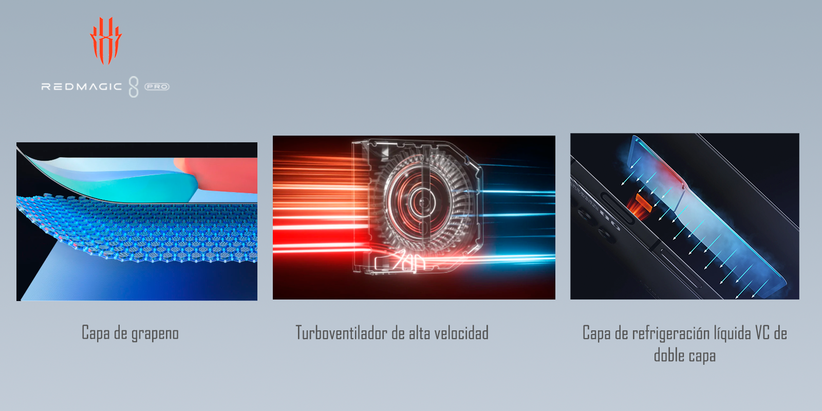 Sistema de refrigeración redmagic 8 pro