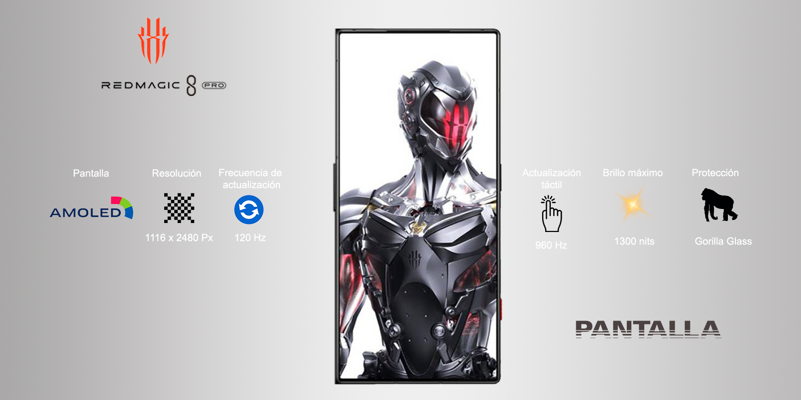 Pantalla redmagic 8 pro