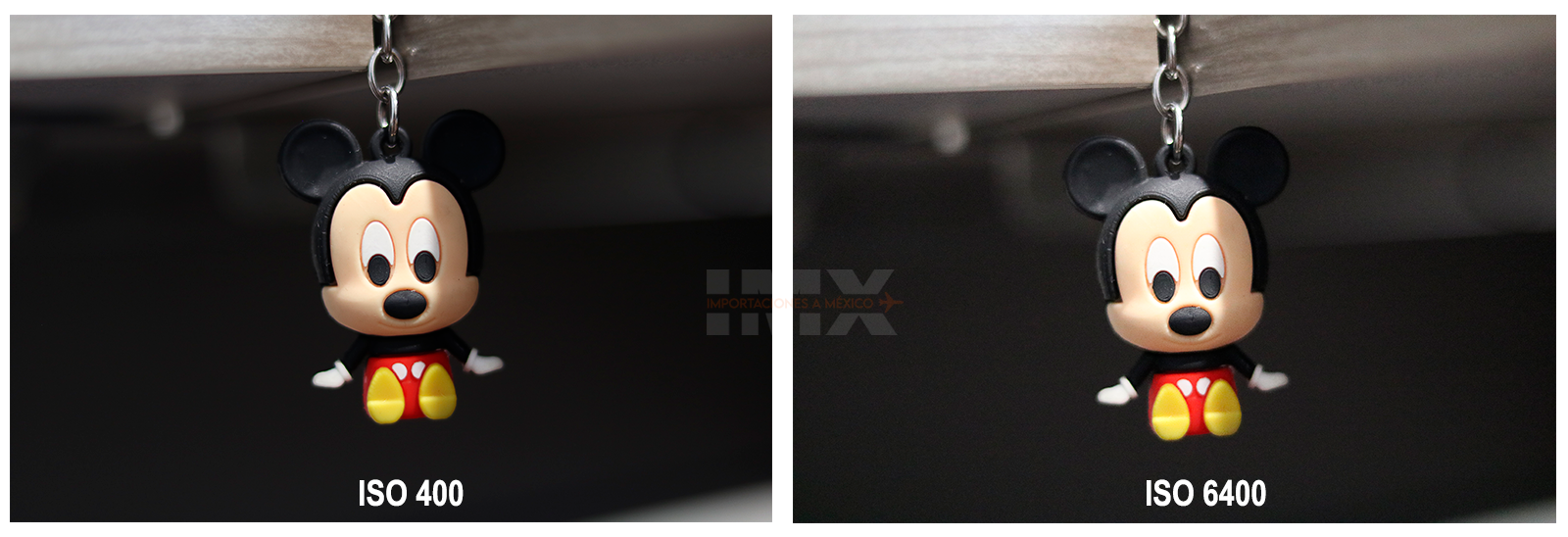 Fotografías con diferencia de iso