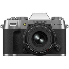 Fujifilm X-T50 Cámara Digital sin Espejo XF16-50mmF2.8-4.8 R LM WR Kit de Lentes - Plata