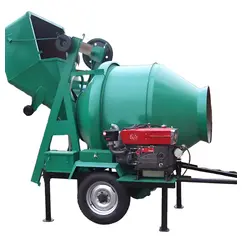 Mezclador de hormigón con batería de carga automática