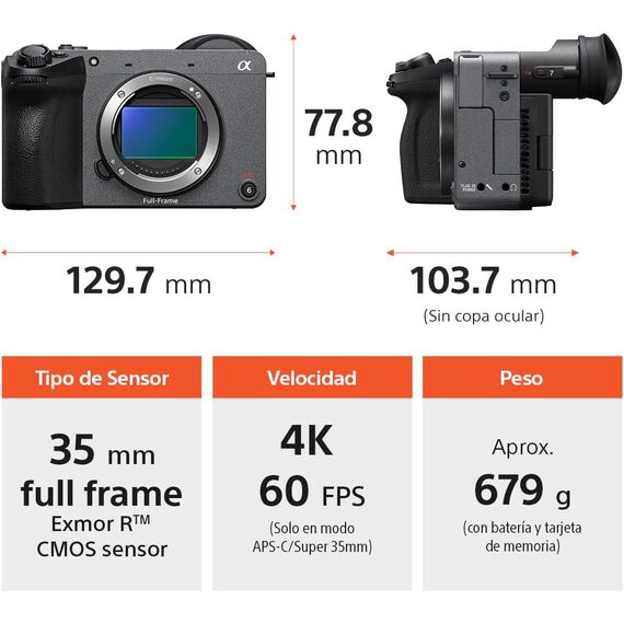 Sony FX2 Cuerpo