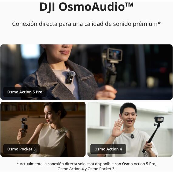 DJI Mic 2 Wireless kit de microfono (2 TX + 1 RX + Charging Case)
