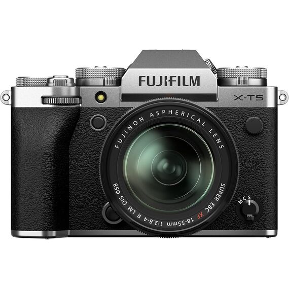 Fujifilm X-T5 Kit con Lente XF 18-55mm Plata frontal