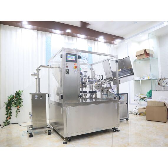 Máquina Industrial para Envasado y Sellado de Tubos Cosméticos