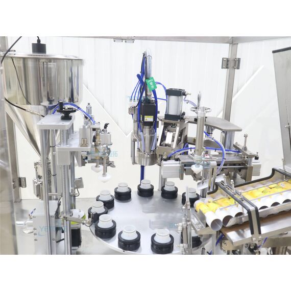 Máquina Industrial para Envasado y Sellado de Tubos Cosméticos