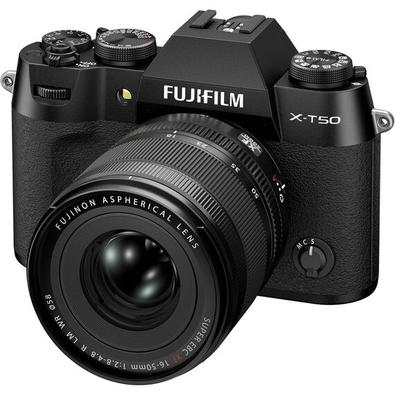 Fujifilm X-T50 Cámara Digital sin Espejo XF16-50mmF2.8-4.8 R LM WR Kit de Lentes - Negro