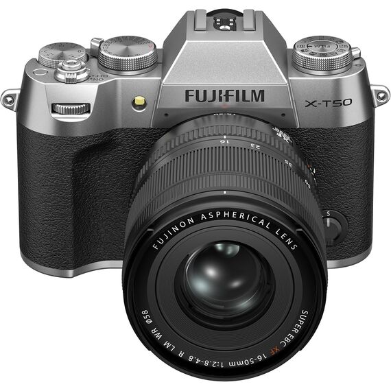 Fujifilm X-T50 Cámara Digital sin Espejo XF16-50mmF2.8-4.8 R LM WR Kit de Lentes - Plata